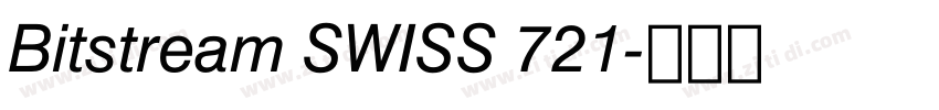 Bitstream SWISS 721字体转换